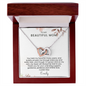 To My Mom Interlocking Hearts Necklace | Personalized  Gift from Daughter or Son