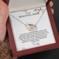 To My Mom Interlocking Hearts Necklace | Personalized  Gift from Daughter or Son