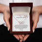 To My Mom Interlocking Hearts Necklace | Personalized  Gift from Daughter or Son
