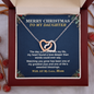 Interlocking Hearts Necklace for Daughter – Christmas Gift from Mom