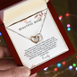 To My Mom Interlocking Hearts Necklace | Personalized  Gift from Daughter or Son