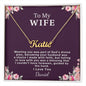 Cursive name necklace — personalized Christian gift for wife | The Faith World