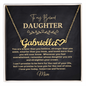 Personalized heart necklace for daughter Brave and Loved — gift from dad or mom | The Faith World