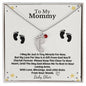 Mommy To Be baby feet necklace with birthstone — Christian gift | The Faith World