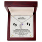 Mommy To Be baby feet necklace with birthstone — Christian gift | The Faith World