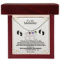 Mommy To Be baby feet necklace with birthstone — Christian gift | The Faith World