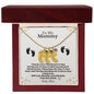 Mommy To Be baby feet necklace with birthstone — Christian gift | The Faith World