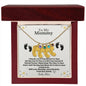 Mommy To Be baby feet necklace with birthstone — Christian gift | The Faith World