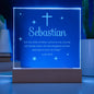 Personalized engraved baptism acrylic plaque — Christian gift | The Faith World