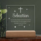 Personalized engraved baptism acrylic plaque — Christian gift | The Faith World