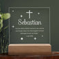 Personalized engraved baptism acrylic plaque — Christian gift | The Faith World