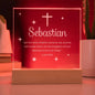 Personalized engraved baptism acrylic plaque — Christian gift | The Faith World