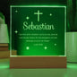 Personalized engraved baptism acrylic plaque — Christian gift | The Faith World
