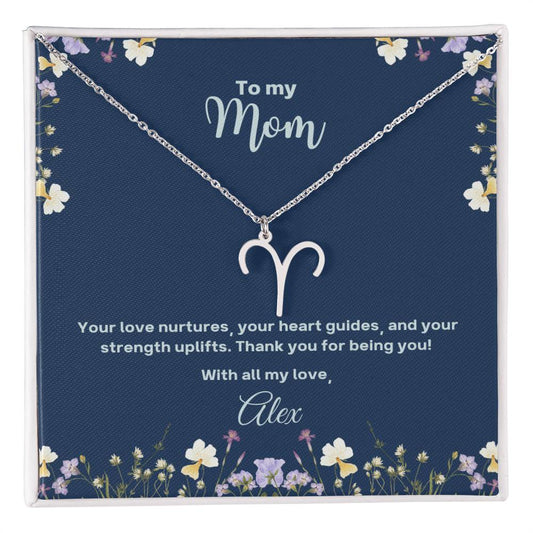 Personalized zodiac name necklace for Mom — Christian gift | The Faith World