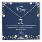 Personalized zodiac name necklace for Mom — Christian gift | The Faith World
