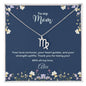 Personalized zodiac name necklace for Mom — Christian gift | The Faith World