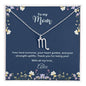 Personalized zodiac name necklace for Mom — Christian gift | The Faith World