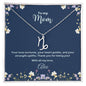 Personalized zodiac name necklace for Mom — Christian gift | The Faith World