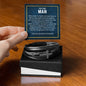 Men's cross leather bracelet — Christian gift for husband | The Faith World