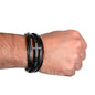 Men's cross leather bracelet — Christian gift for husband | The Faith World