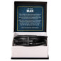 Men's cross leather bracelet — Christian gift for husband | The Faith World