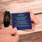 Pastor Appreciation Cross Leather Bracelet