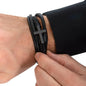 Pastor Appreciation Cross Leather Bracelet