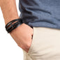 Pastor Appreciation Cross Leather Bracelet
