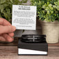 Men's cross leather bracelet — Christian gift for him | The Faith World