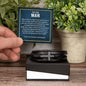Men's cross leather bracelet — Christian gift for husband | The Faith World