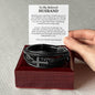 Men's cross leather bracelet — Christian gift for him | The Faith World