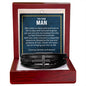 Men's cross leather bracelet — Christian gift for husband | The Faith World