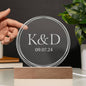 Personalized engraved acrylic wedding monogram — Christian gift | The Faith World
