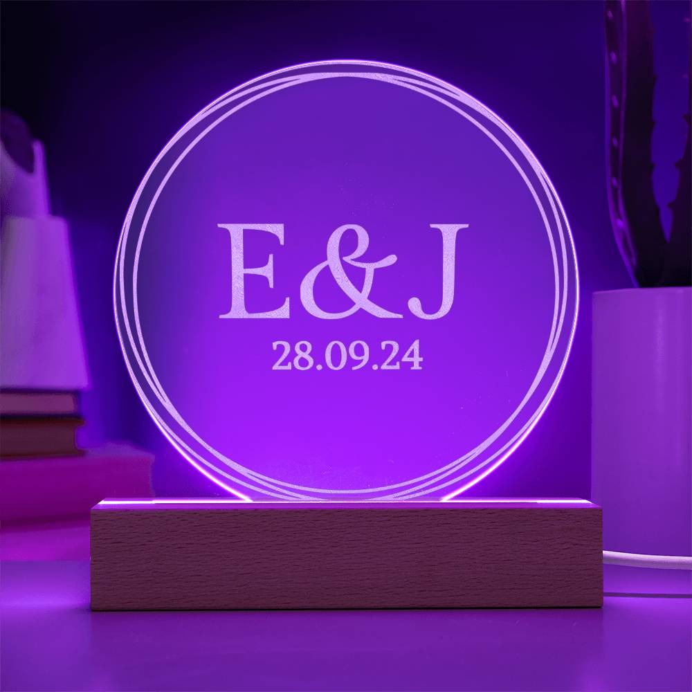 Personalized engraved acrylic wedding monogram — Christian gift | The Faith World