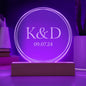 Personalized engraved acrylic wedding monogram — Christian gift | The Faith World