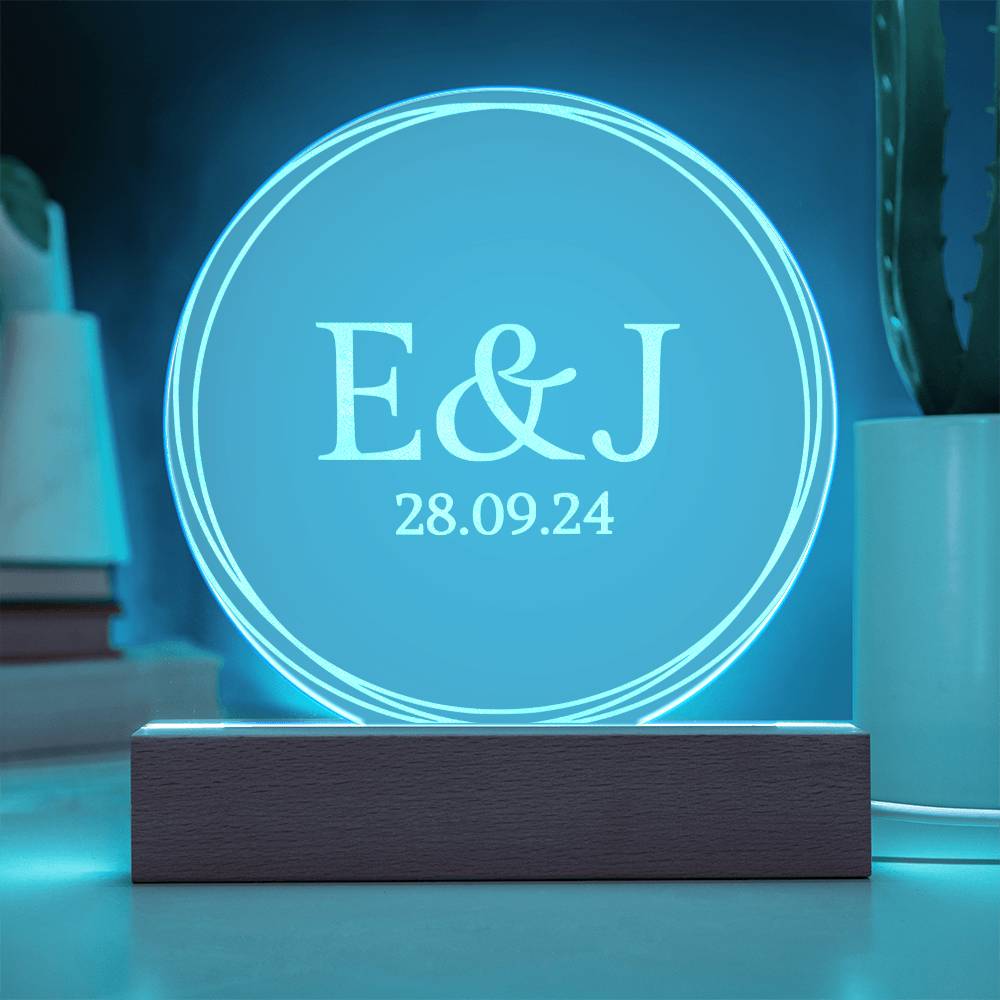 Personalized engraved acrylic wedding monogram — Christian gift | The Faith World