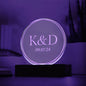 Personalized engraved acrylic wedding monogram — Christian gift | The Faith World