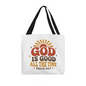 God Is Good All the Time Tote Bag – Psalm 100:5 Retro Christian Gift