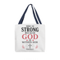She Is Strong Christian Tote Bag – Psalm 46:5 Gift for Women