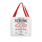 She Is Strong Christian Tote Bag – Psalm 46:5 Gift for Women