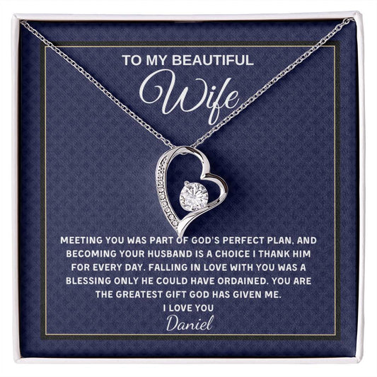 Forever Love necklace — personalized Christian gift for wife | Nordenzi