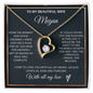 To My Beautiful Wife necklace gift box — Christian keepsake for anniversary | The Faith World