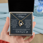 To My Beautiful Wife Necklace with Personalized Message Card | Gift for Wife