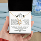To My Wife Forever Love Necklace — Heart Pendant Gift for Wife with Message Card