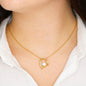 To My Beautiful Wife Necklace with Personalized Message Card | Gift for Wife