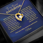 Forever Love Necklace for Daughter | Heart Crystal Gift from Mom or Dad