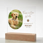 Personalized pet memorial LED plaque — Christian gift | The Faith World