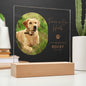 Personalized pet memorial LED plaque — Christian gift | The Faith World