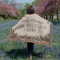 Personalized Christmas Woven Blanket Tapestry with Family Name