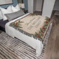 Personalized Christmas Woven Blanket Tapestry with Family Name